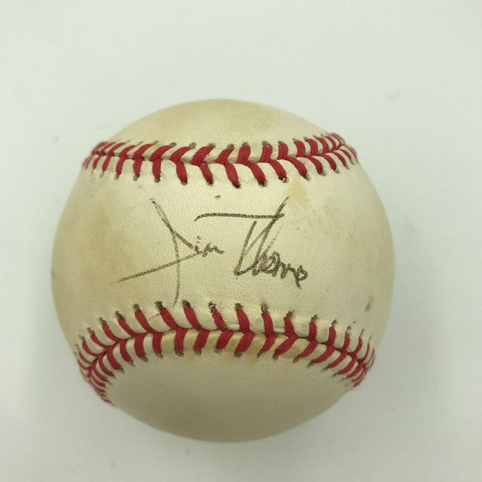 1990's Jim Thome Rookie Era Signed American League Baseball JSA COA