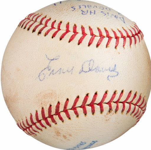 The Only Known Ernie Davis Single Signed Baseball On Earth 1961 Heisman JSA COA