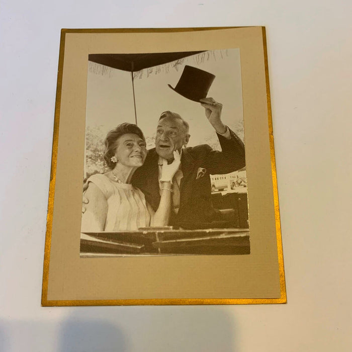1960's Casey Stengel & Wife Original Holiday Card From New York Mets Trainer