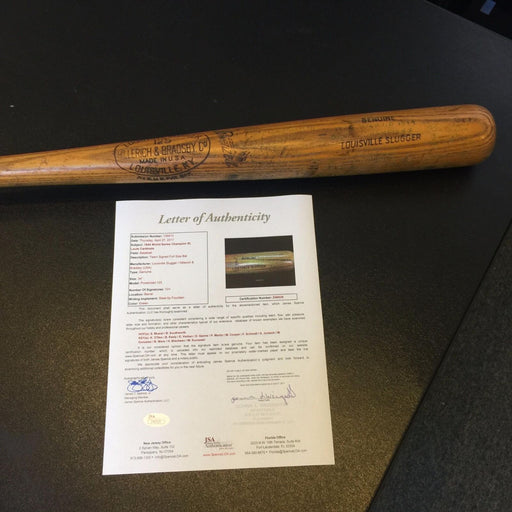 The Only Known 1944 St. Louis Cardinals World Series Champs Team Signed Bat JSA