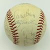 1971 Chicago Cubs Team Signed Baseball NL Ernie Banks & Ron Santo  With JSA COA