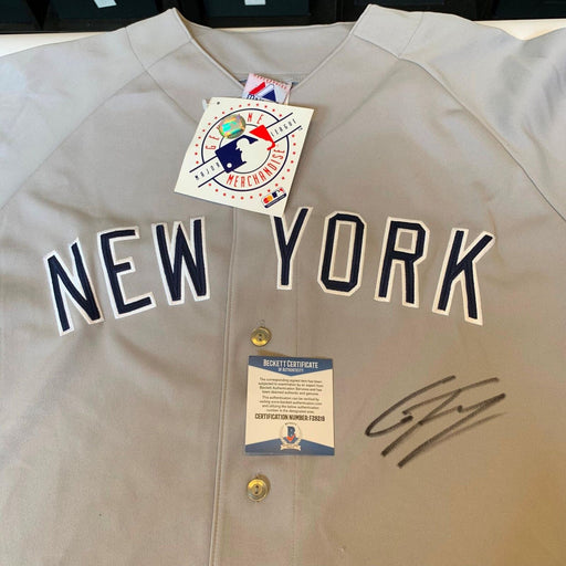 Gleyber Torres Signed New York Yankees Authentic Majestic Jersey Beckett COA BAS