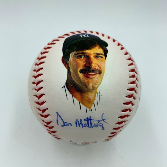 Rare Mickey Mantle & Don Mattingly Signed Mantle Restaurant 1989 Baseball JSA