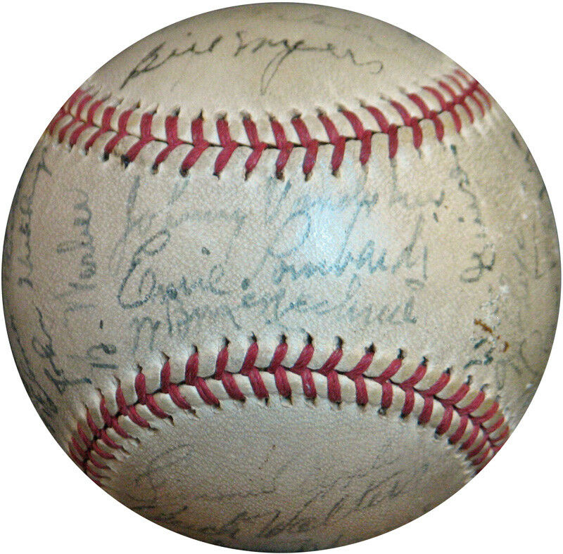1940 Cincinnati Reds World Series Champions Team Signed Baseball PSA DNA COA