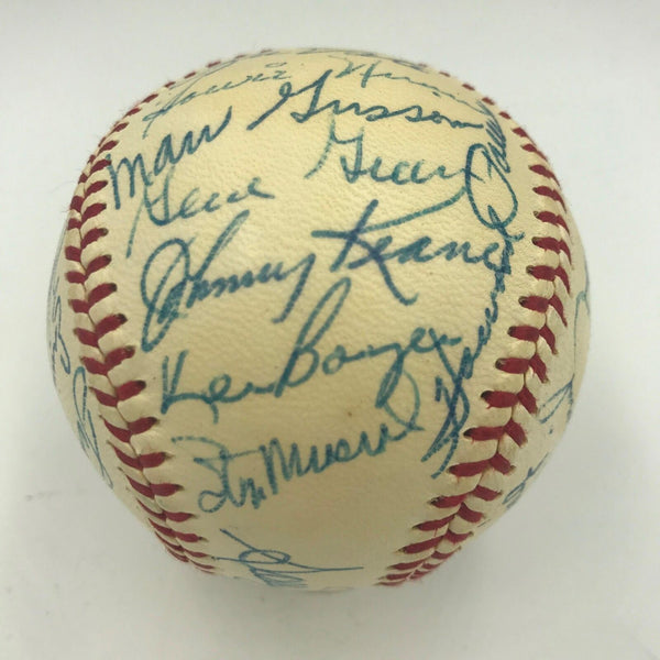 Stunning 1959 St. Louis Cardinals Team Signed NL Baseball Stan Musial JSA COA