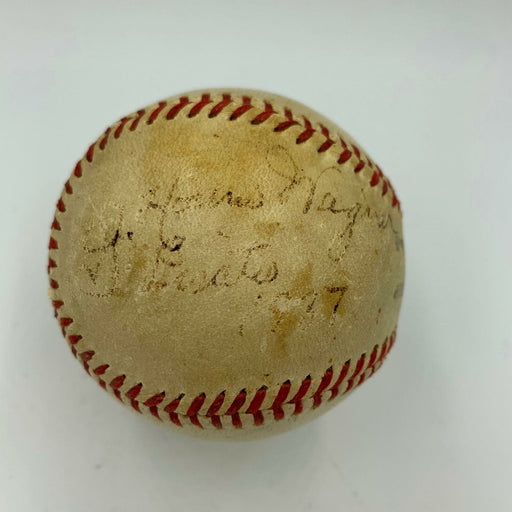 Honus Wagner Signed Autographed 1937 National League Baseball With JSA COA