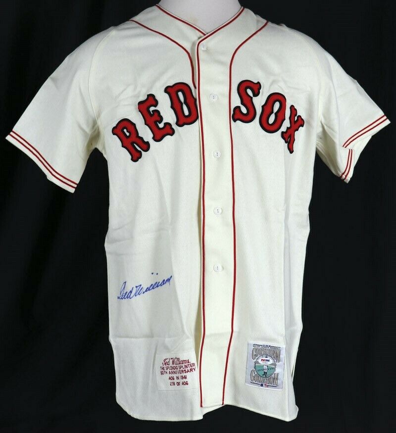 Ted Williams Splendid Splinter Signed Boston Red Sox Jersey JSA Graded MINT  9