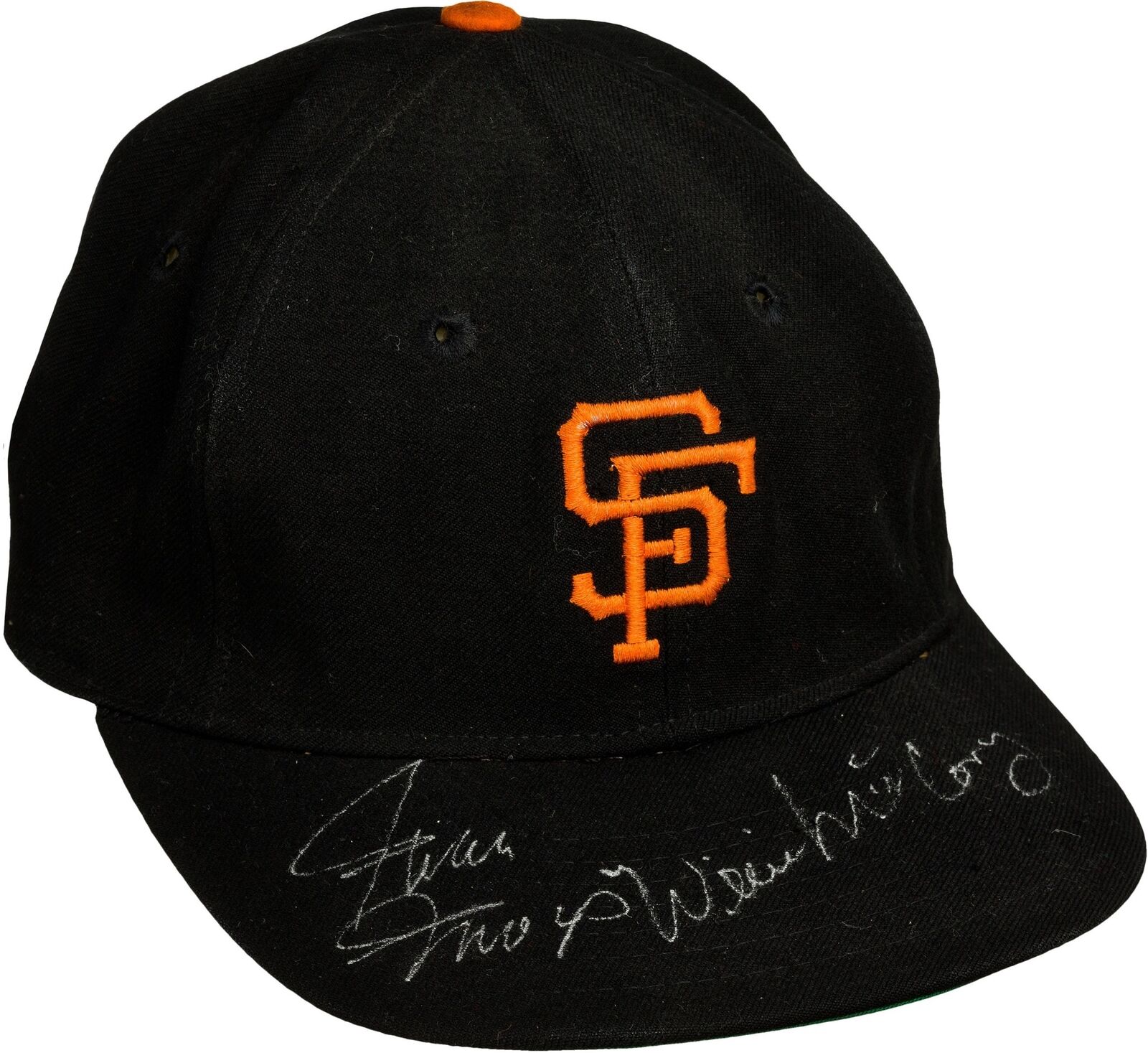 Willie Mays & Willie Mccovey Signed Game Used San Francisco Giants Hat JSA COA