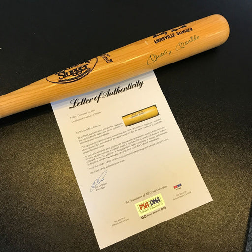 Mickey Mantle Signed Louisville Slugger Game Model Baseball Bat PSA DNA COA