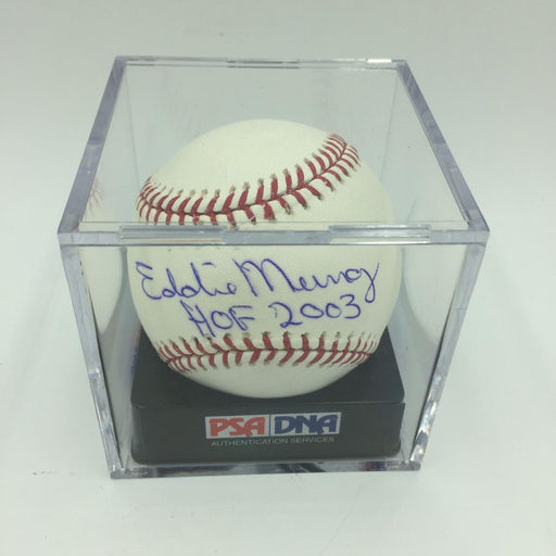 Eddie Murray Hall Of Fame 2003 Signed MLB Baseball PSA DNA Graded MINT + 9.5