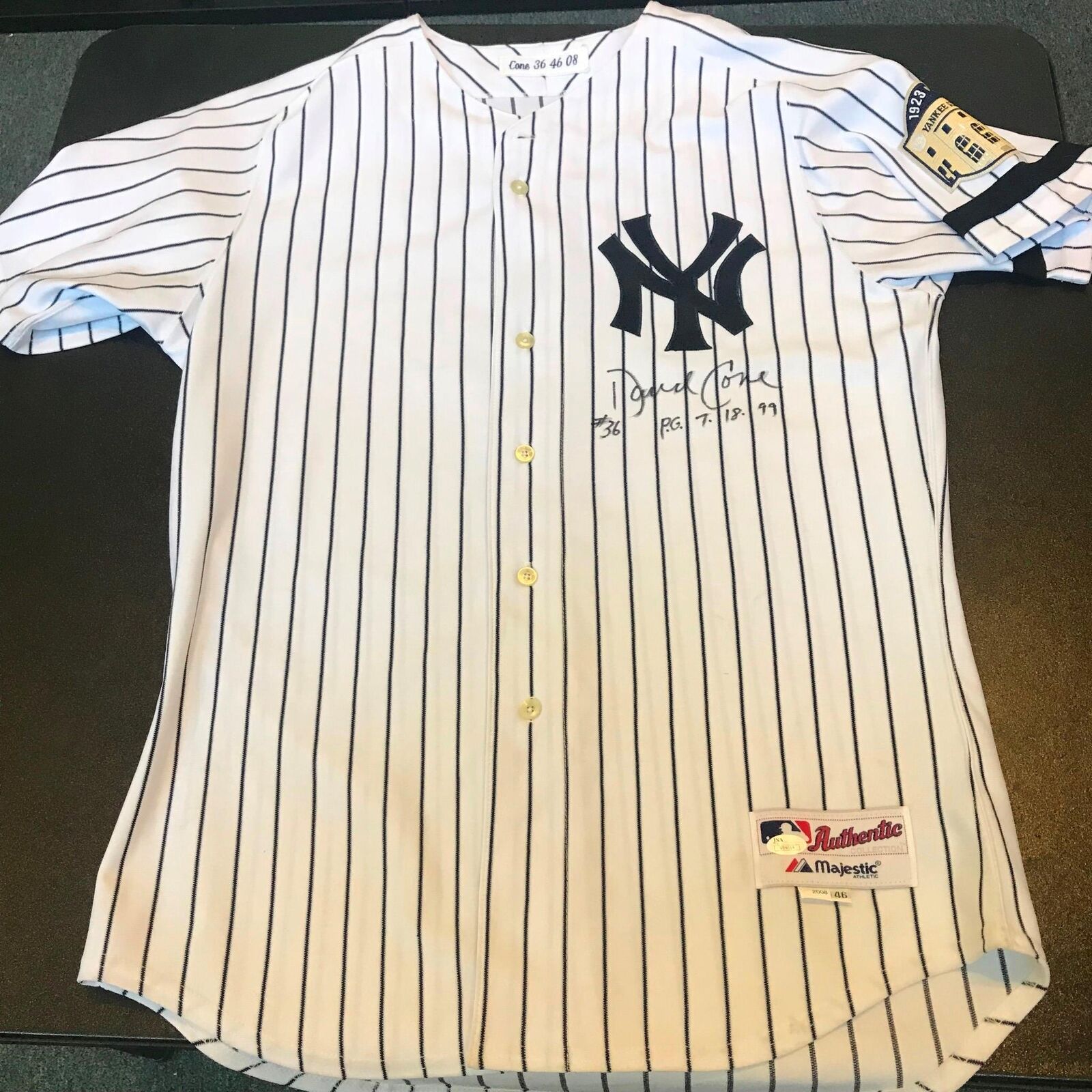 Whitey Ford Signed NY Yankees Majestic Authentic Baseball Jersey