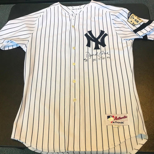 Rare David Cone Signed Game Worn 2008 Old Timers Day NY Yankees Jersey JSA COA