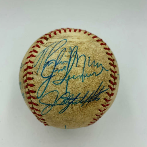 Extraordinary 1978 Yankees Team Signed World Series Game Used Baseball PSA DNA