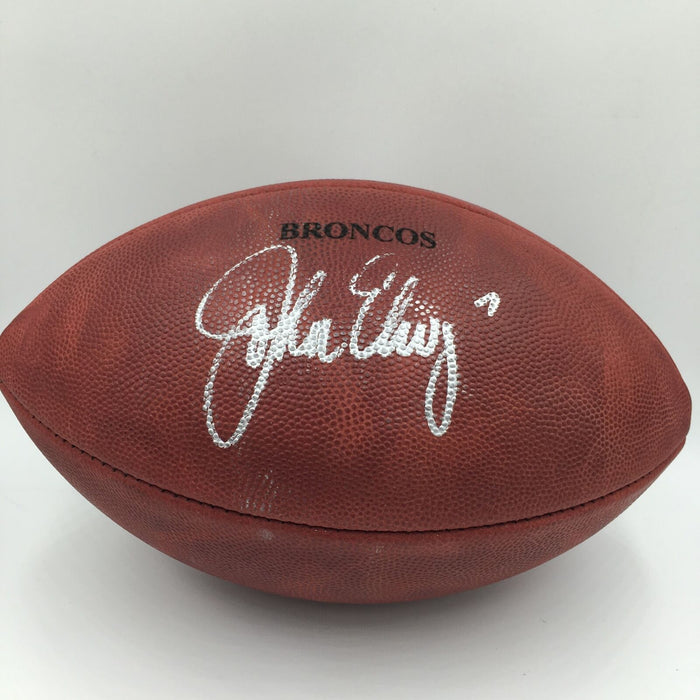 John Elway Signed Autographed Authentic Game Issued NFL Football PSA DNA COA