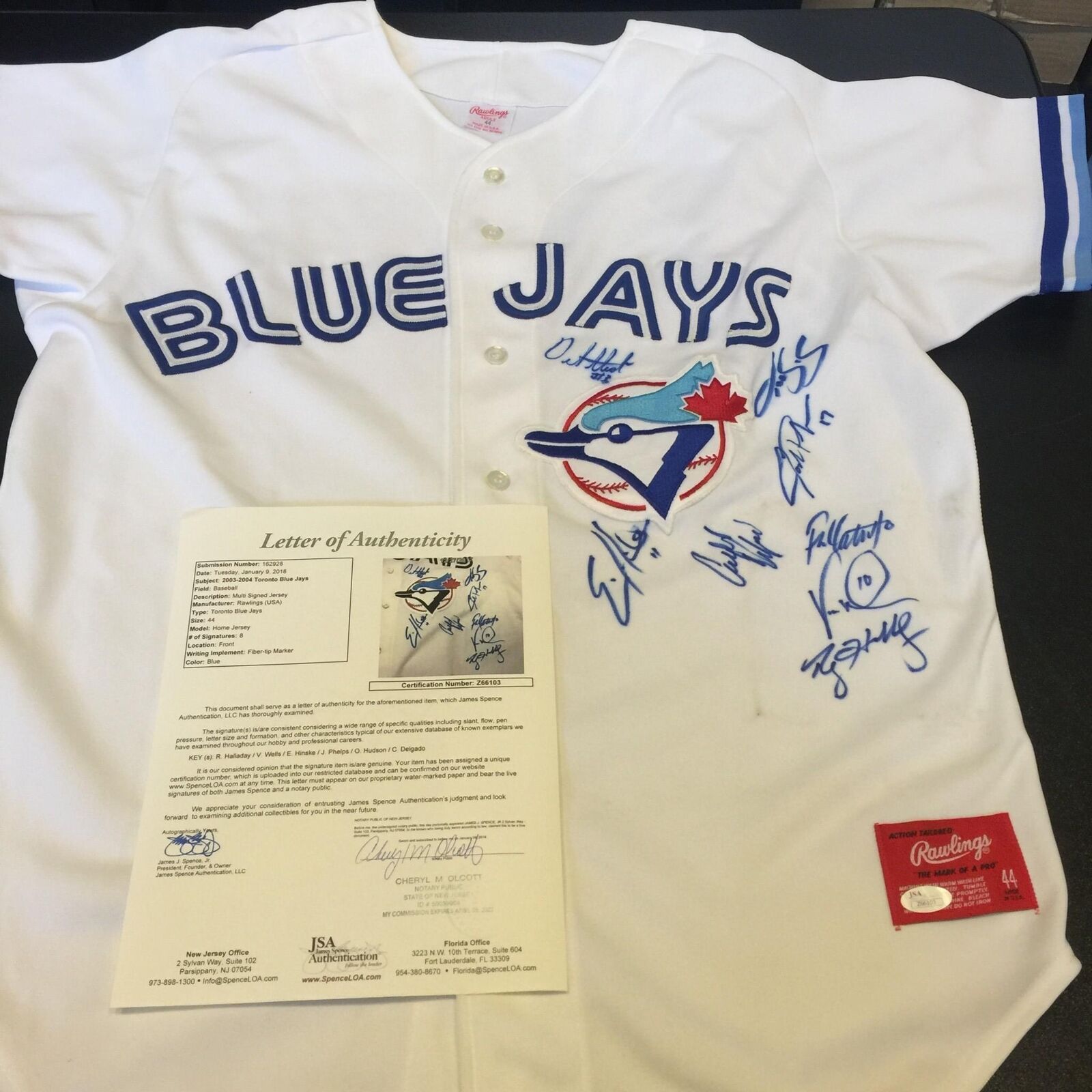 Authentic Vintage Rawlings MLB Toronto Blue Jays Baseball Jersey