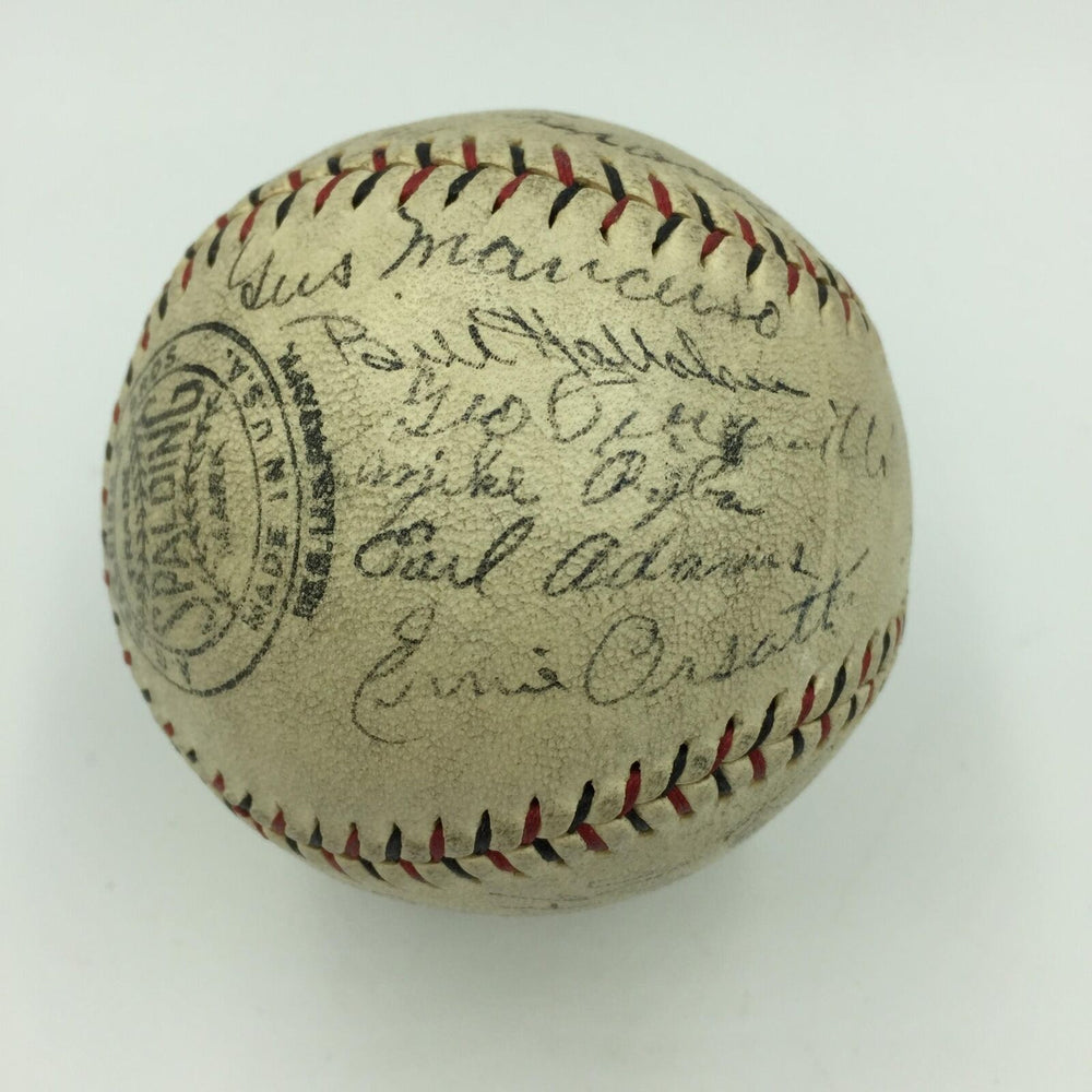 Earliest Known Dizzy Dean Rookie 1930 St Louis Cardinals Signed Baseball PSA