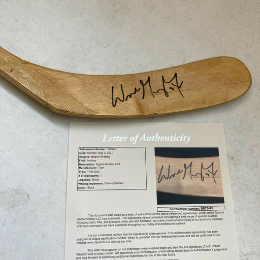 Wayne Gretzky Signed 1990's Game Issued Hockey Stick JSA COA Los Angeles Kings