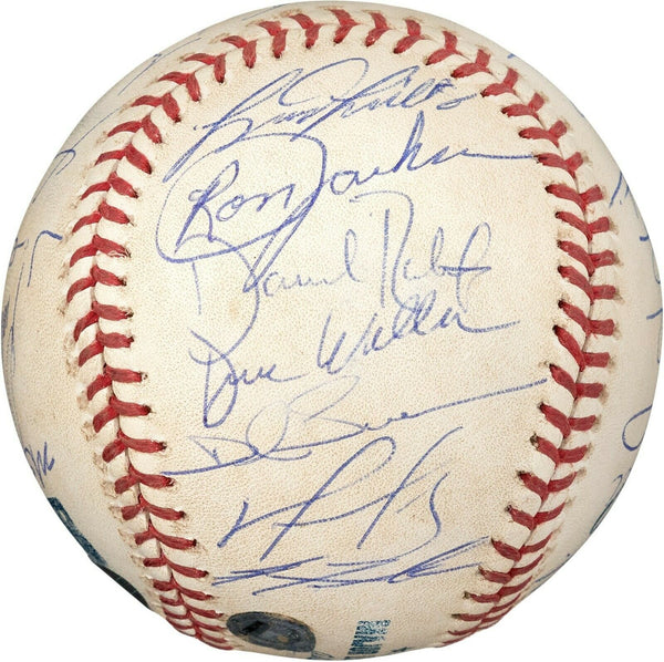 Historic 2004 Boston Red Sox ALCS Game Used Team Signed Baseball PSA DNA Steiner