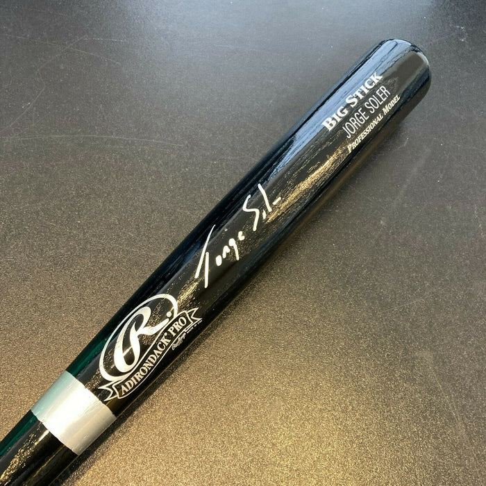 JORGE SOLER Signed Baseball Bat JSA Sticker Atlanta Braves World Series MVP