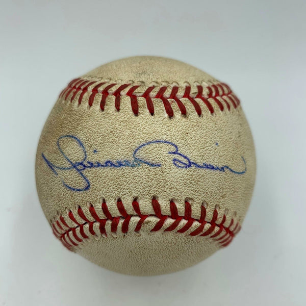 Mariano Rivera 2013 Final Season Signed Game Used Major League Baseball Steiner