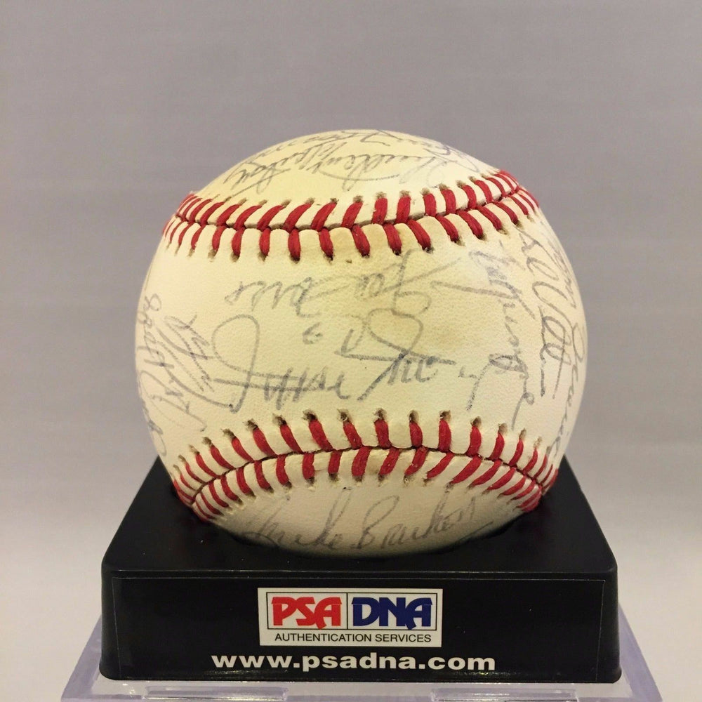 1978 New York Mets Team Signed Baseball Willie Mays 34 Signatures PSA DNA COA