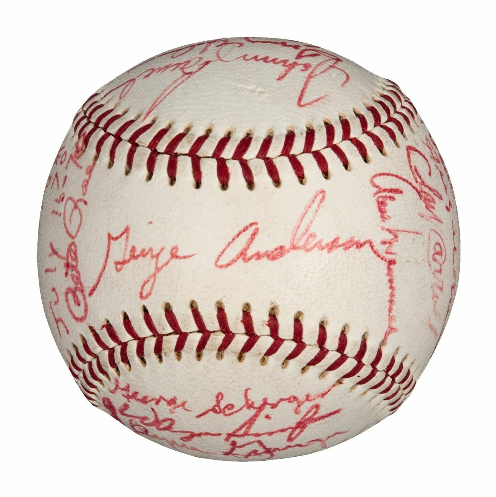 1975 Cincinnati Reds Team Signed Baseball