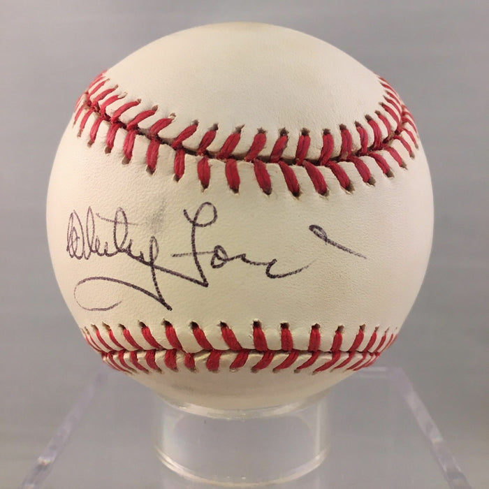 Whitey Ford Signed Autohraphed Official American League Baseball PSA DNA COA