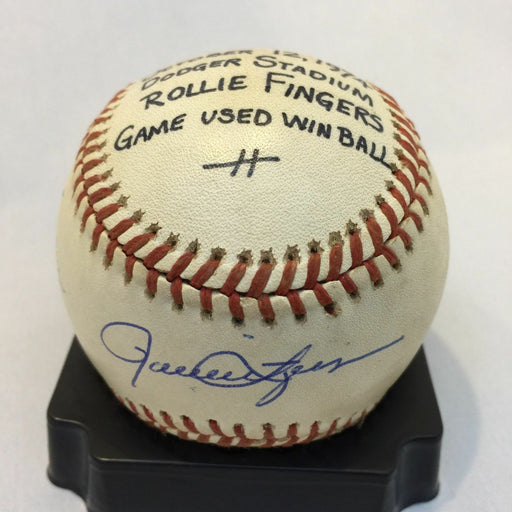 The Final Pitch Of 1974 World Series Game 1 Signed Game Used Baseball JSA