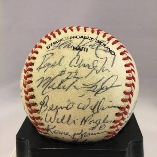 Rare 1988 Bernie Williams Pre Rookie New York Yankees Team Signed Baseball JSA