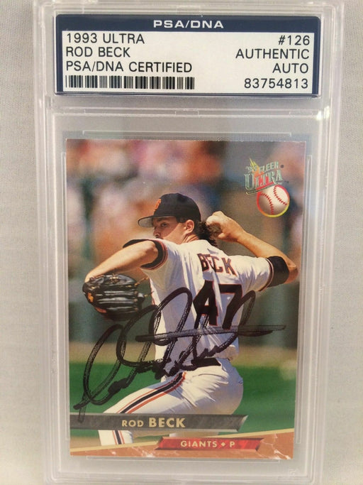 1993 Ultra Rod Beck Signed Autographed Baseball Card Psa Dna