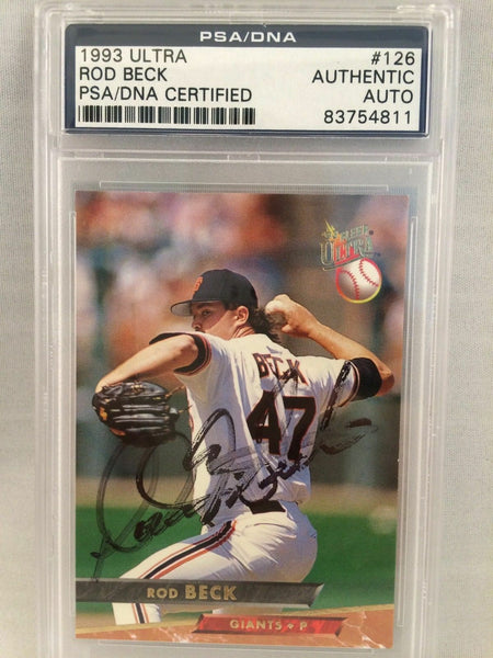 1993 Ultra Rod Beck Signed Autographed Baseball Card Psa Dna