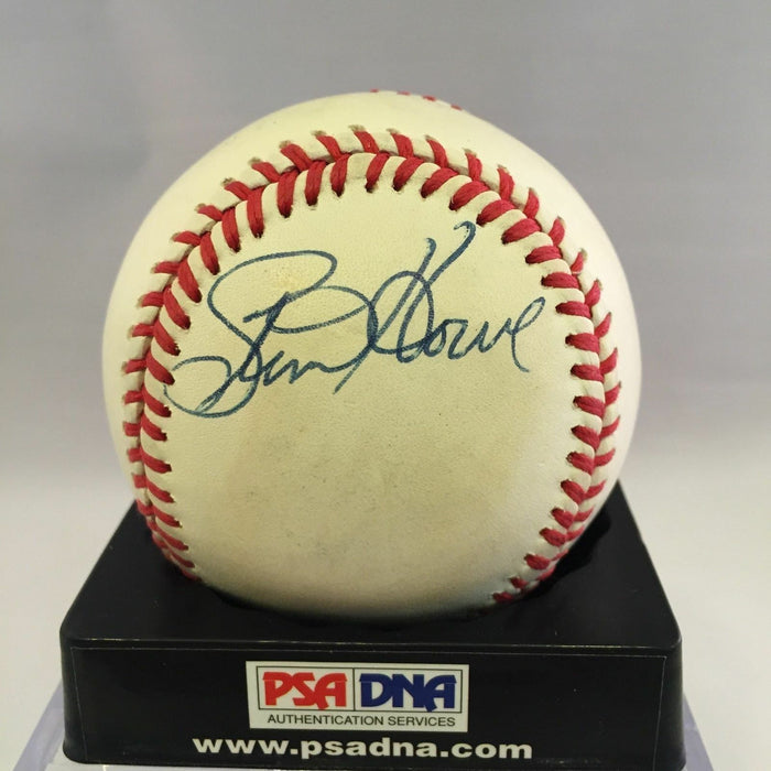 Steve Howe Signed Autographed AL Baseball PSA DNA COA #Y04277
