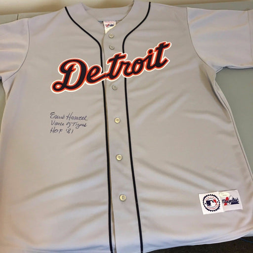 Ernie Harwell "HOF 1981 Voice Of The Tigers" Signed Detroit Tigers Jersey JSA