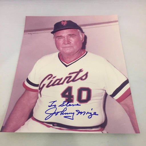 Johnny Mize Signed Autographed 8x10 Photo