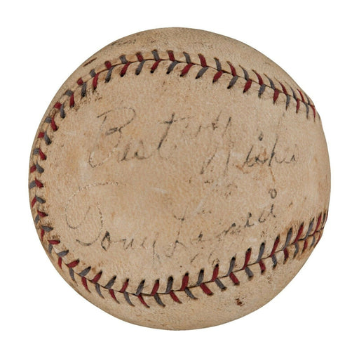 Incredible Tony Lazzeri Single Signed Autographed 1927 AL Baseball PSA DNA COA