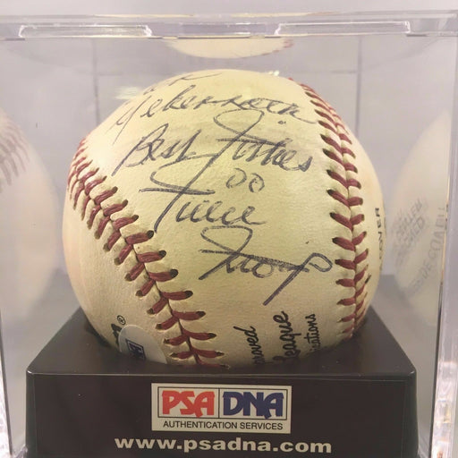 Willie Mays Signed Baseball Inscribed To Commissioner Peter Ueberroth PSA DNA